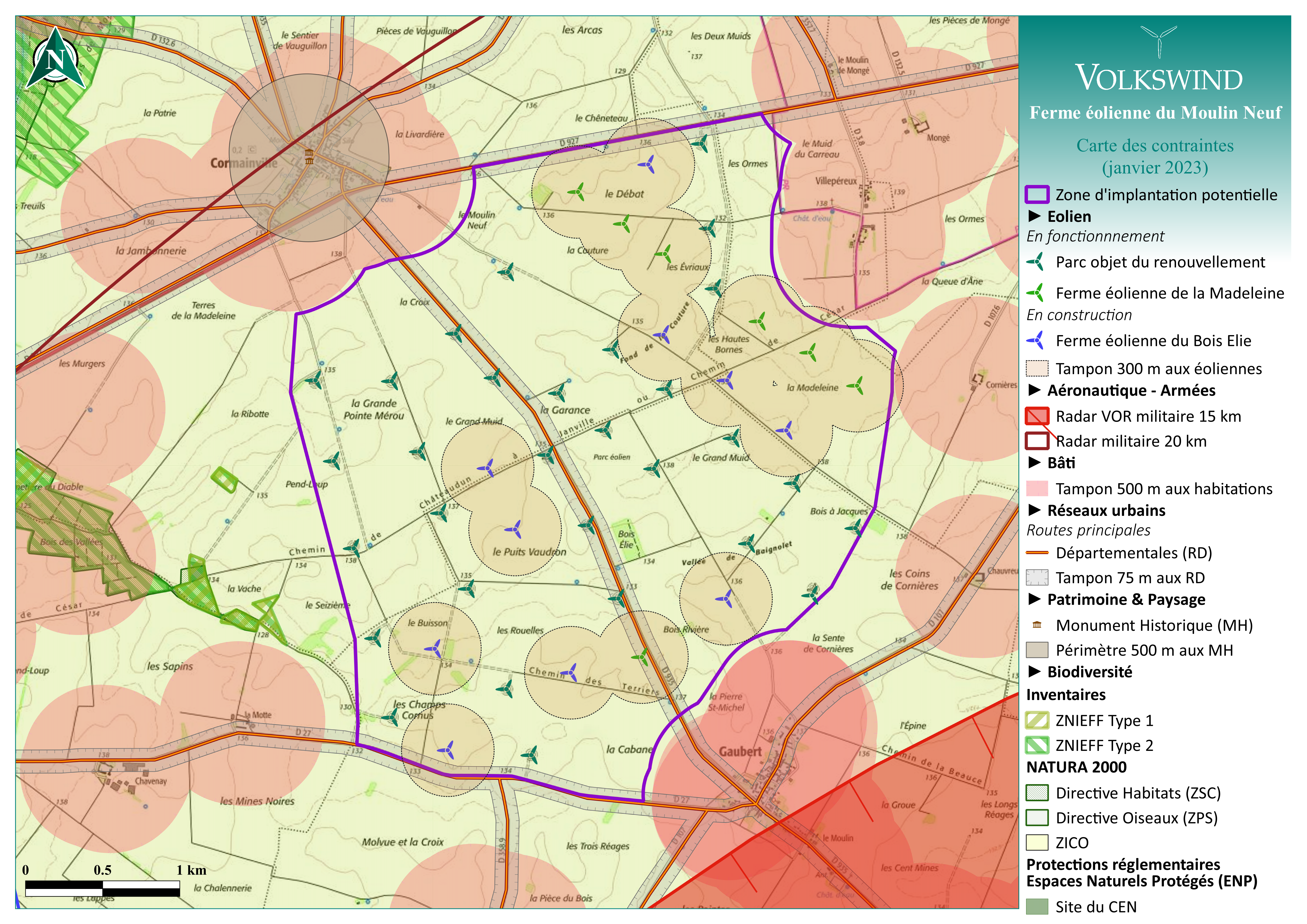 carte des contraintes